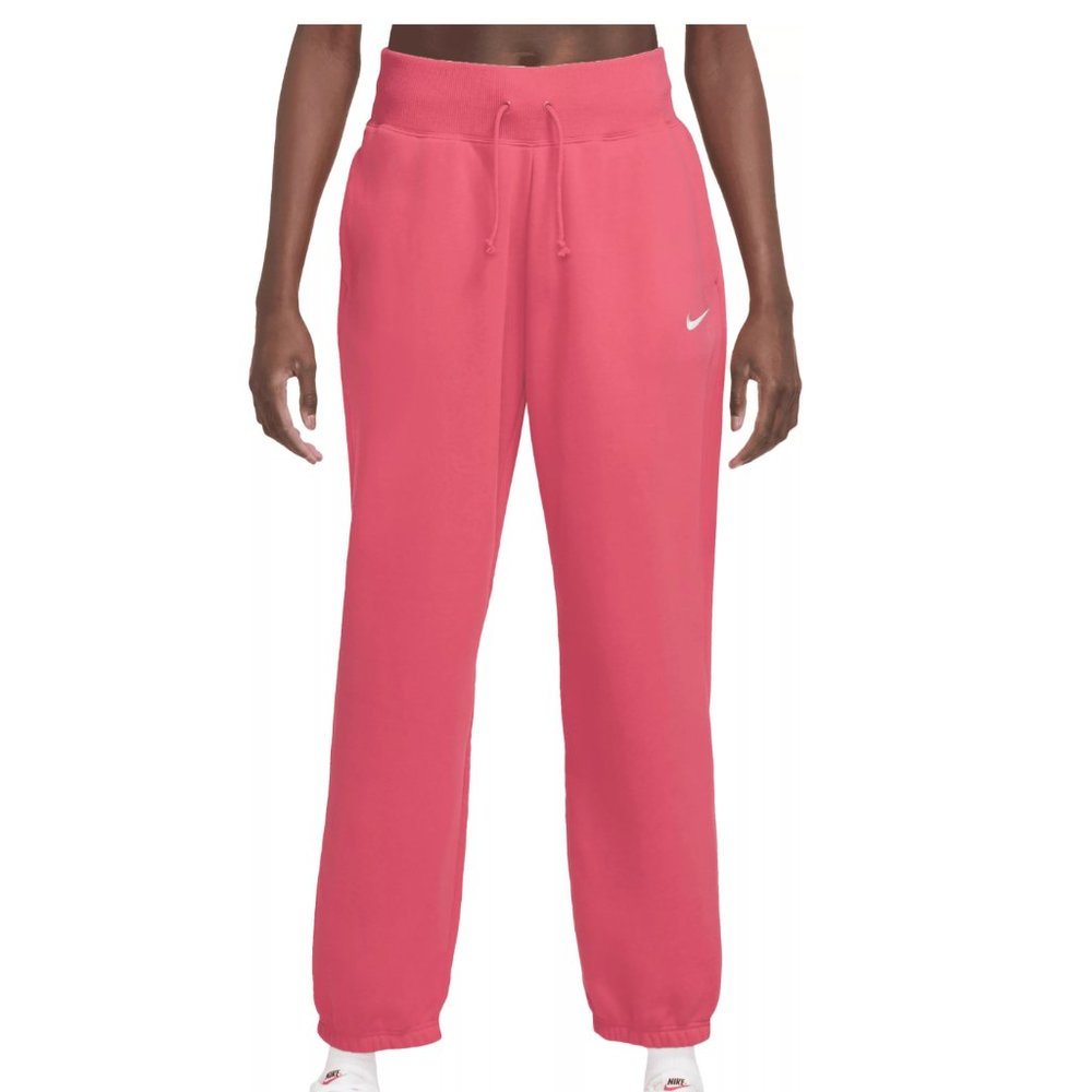 Nike Sportswear Women's Phoenix High-Waisted Oversized Sweatpants Light Red